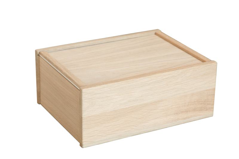 Wooden box, empty